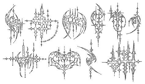 Y2k Tribal Tattoo Cyber Sigilism Forearm Tattoo Ideas