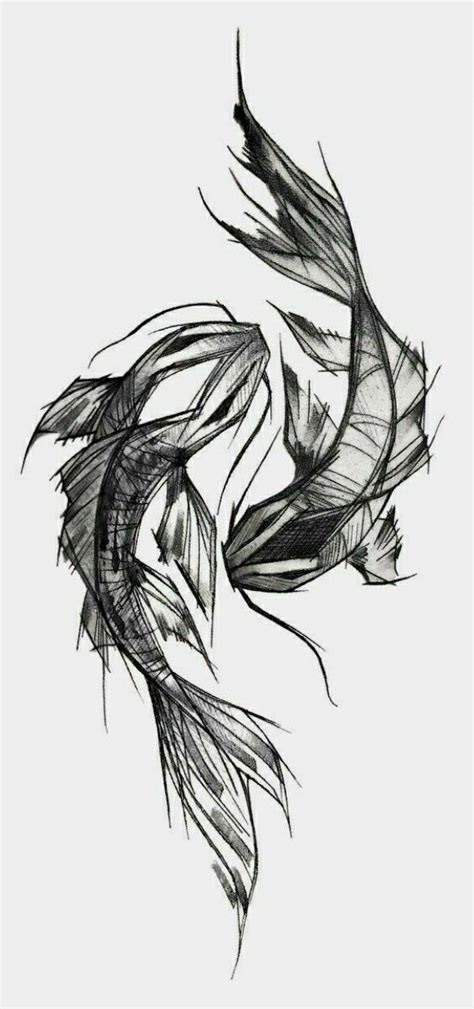 Yin Yang Coy Fish Sketch Style Tattoos Sketches Tattoo Sketches Yin Yang Coy Fish Sketch Style Tattoos Sketches Tattoo Sketches