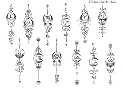 Zeta Flash Tattoos Flash Tattoos Zodiac Symbol Tattoos