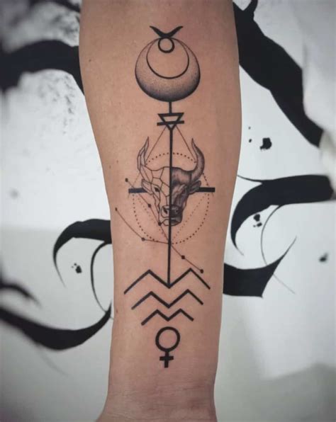 Zodiac Tattoos Taurus Designs 60 Photos Astrologytoyou Com